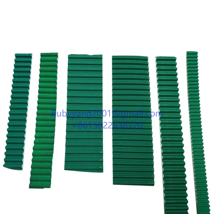 PU Synchronous Pulley Belt With Green Cloth Industrial Timing Belt